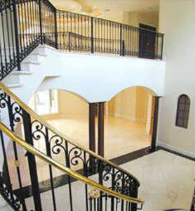 Staircase View of House Plan