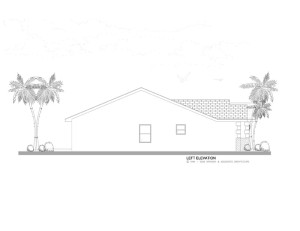 House Plan Left Elvation View