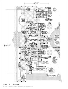 Large Home Floor Plan First Floor