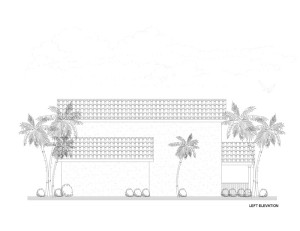 Left Elevation Home Plan View