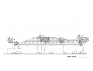 Left Elevation View of Home