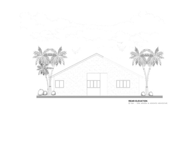 Home Rear Elevation View