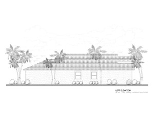 Home Plan Left Elevation View