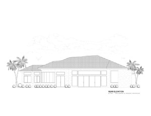 Home Rear Elevation View