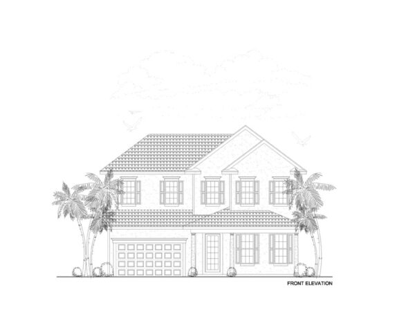 Front Elevation of Home Plan