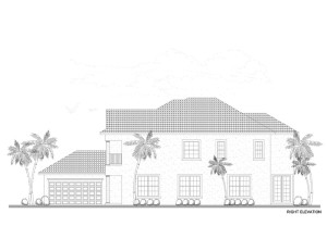 Right Side of Home Elevation