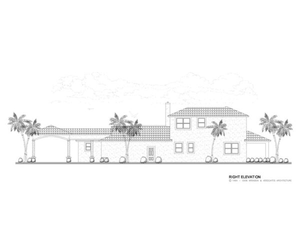 House Right Elevation View