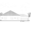 Left Elevation View House Plan