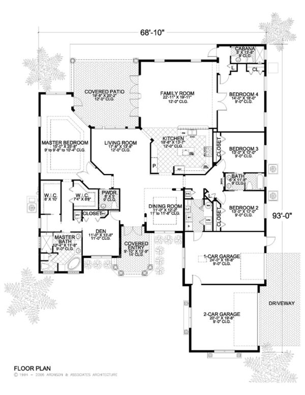 Floor Plan for Luxury Home