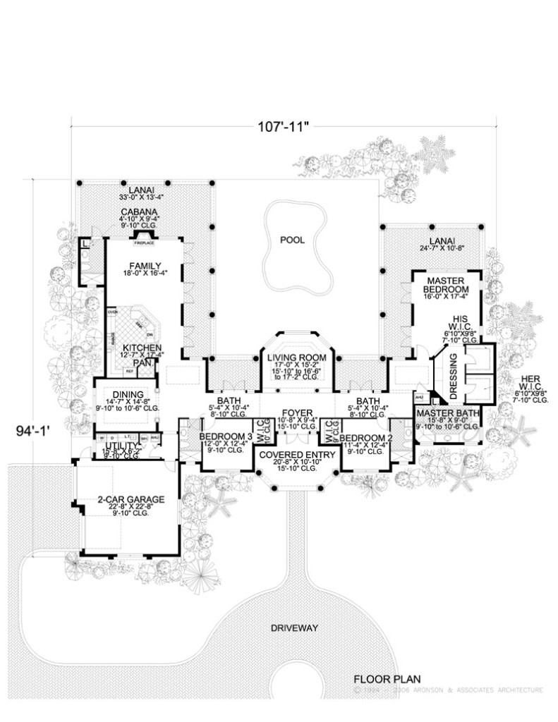 One Story Mediterranean House Plan Luxury Home Plan 3631-99108