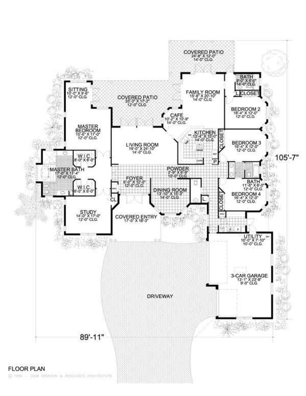 Floor Plan of Luxury Home
