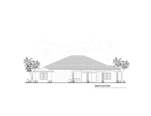 Rear Elevation of Home