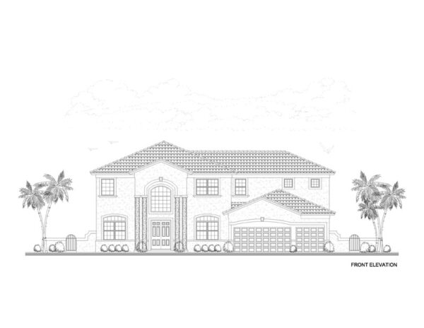 Home Plan Front Elevation View