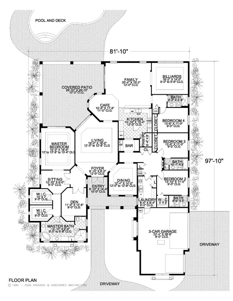 Traditional Spanish Mediterranean-Style Home Plan 4253-2064