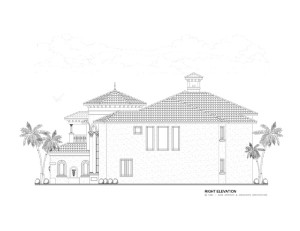 Right Elevation View of Home