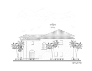 Luxury Home Plan Right View