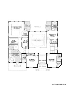 Second Floor Luxury Home Plan