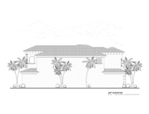 Left Elevation of Home View