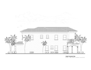 Right Elevation of Home View