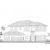 2 Story House Plan Front View