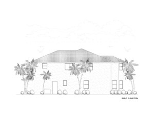 Large Home Right Elevation View