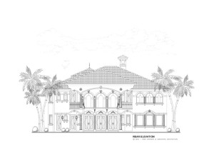 House Rear Elevation View