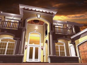 Night View Home Rendering