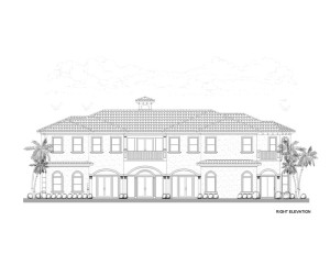 Right Elevation Home Plan View