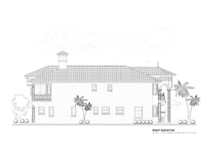 Right Elevation View of Home