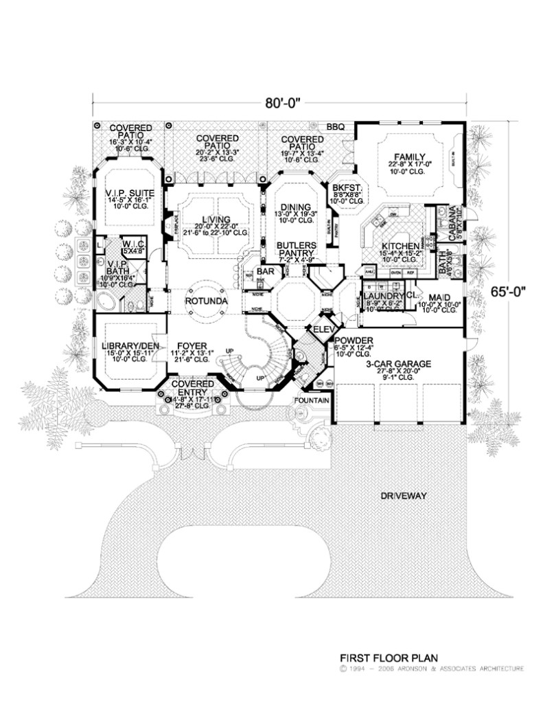 First Floor Plan of Home