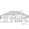Rear Elevation View of House Plan